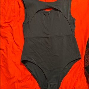 FP Movement by Free People Black Bodysuit